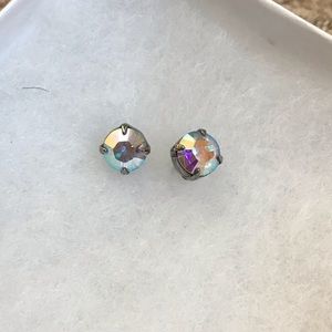 Sabika iridescent stud earrings